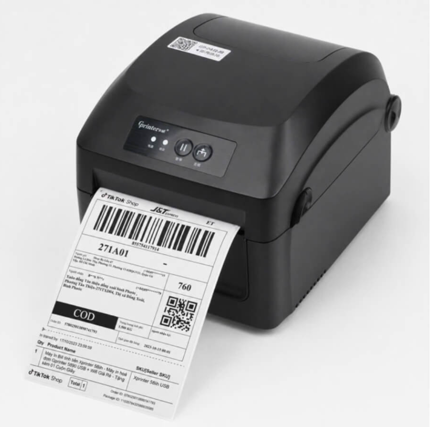 Máy In Mã Vạch Nhiệt Gprinter GP-TD401 (USB)